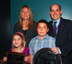 Josh Nace receives the 2009 Barry Thoma Award